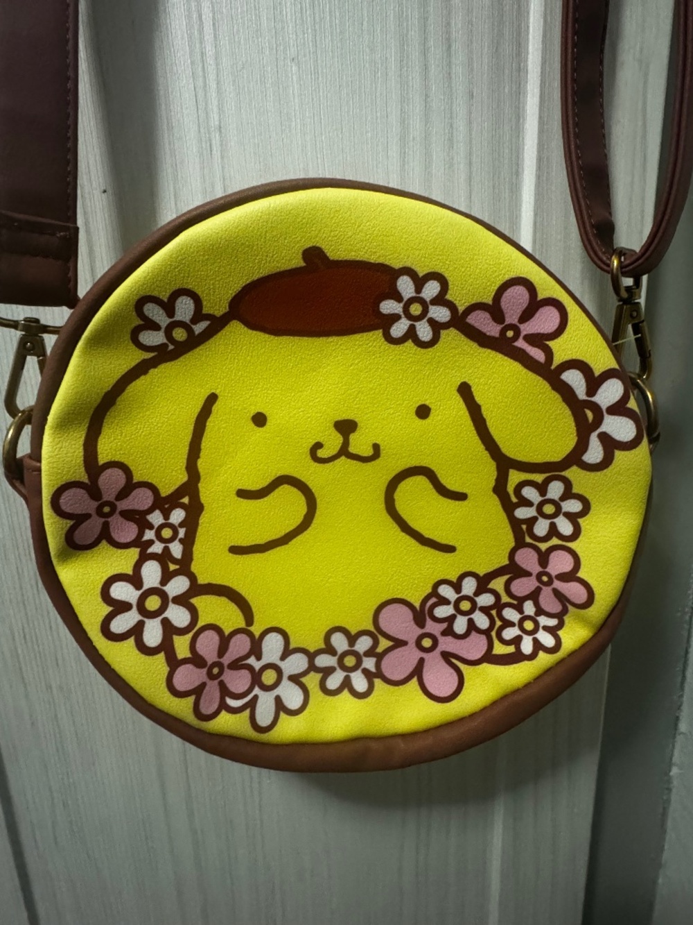 Loungefly Sanrio Pompompurin & Flowers crossbody bag